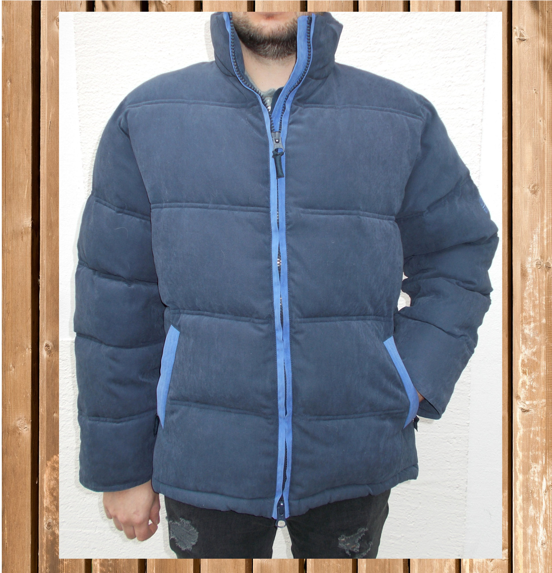 Herren Winterjacke, Cowboy Classic Herren Jacke, blau, Gr. XL